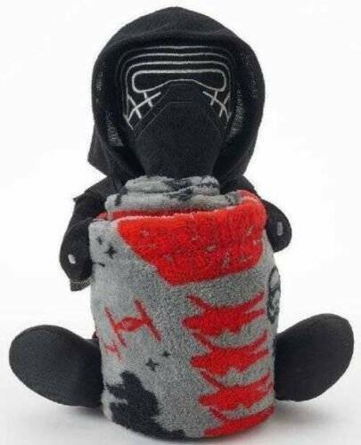 Disney Star Wars Kylo Ren Kids Throw Blanket & Plush Hugger 2 Pc Set NEW $50