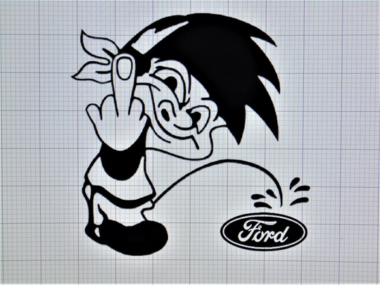 Calvin Pee On Ford Die-Cut Vinyl Indoor Outdoor Car Truck Window Decal Sticker