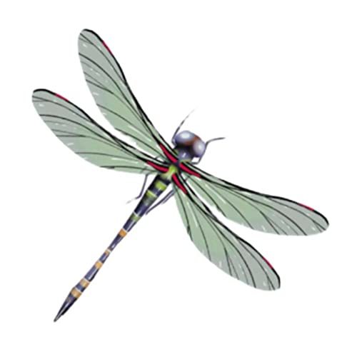3 Sheets Colourful Dragonfly Temporary Tattoo Stickers Small Pattern Shoulder Ar