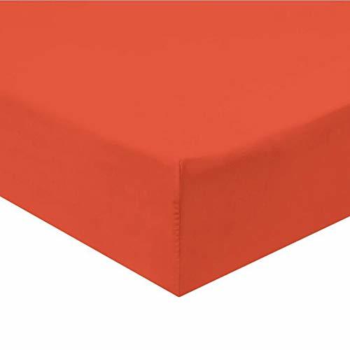 Blancho Bedding Queen Size Fitted Sheets 100% Cotton 600 Thread Count Solid (Cor