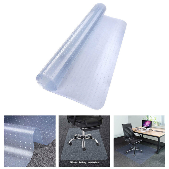 Pvc Floor Mat Studded Back 2.5Mm For Pile Carpet Office Desk Chair Mat