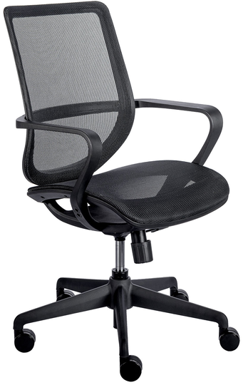 Euro Style Megan Black Mesh Office Chair