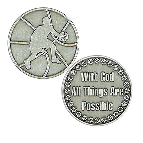Coins - Basketball Player - All Things Possible - Pewter Set of 6