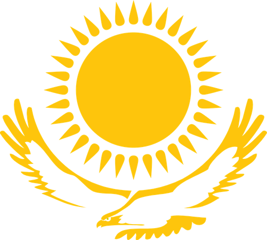 2x Kazakhstan eagle and sun Flag Vinyl Decal Sticker Different colors & size