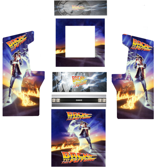 ARCADE1UP Legacy,ARCADE 1UP Back to the Future ARCADE DESIGN Artwork Vinyl Graph