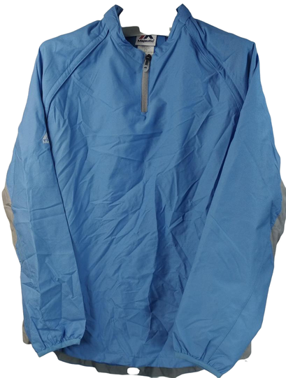Majestic Jeunesse Refroidir Base Pullover Utilitaire Veste Coupe-Vent Bleu/Gris
