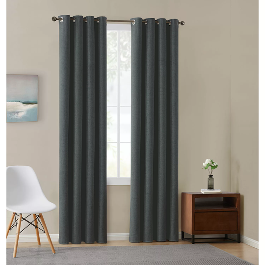Total Blackout Window Panel Pairs-Black 52x108