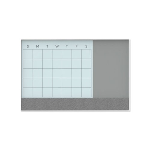 3N1 Magnetic Glass Dry Erase Combo Board
