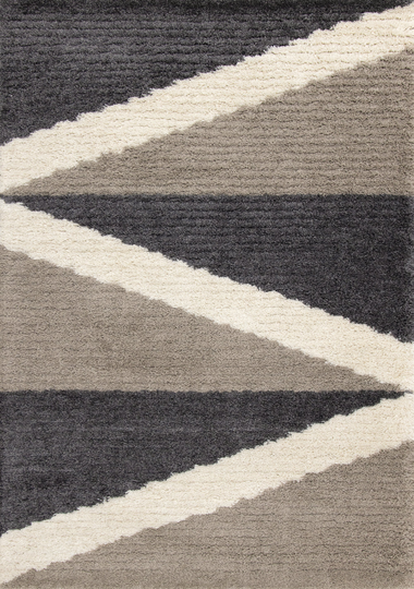 Rondo 2 x 4 Abstract Beige Cream Shag Rug
