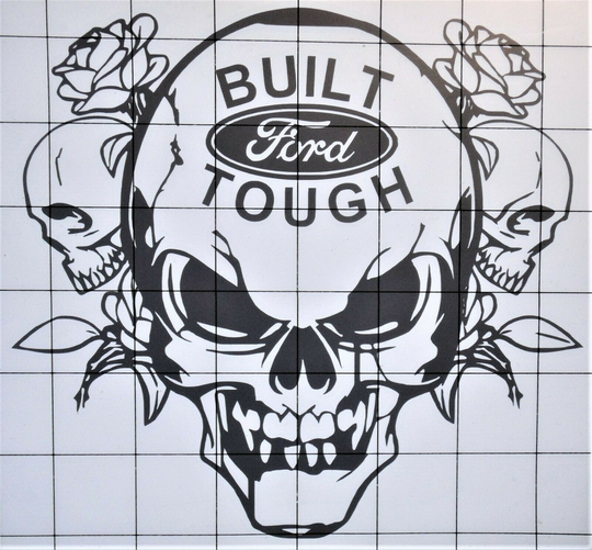Built Ford Tough Die-Cut Vinyl Indoor Outdoor Car Truck Window Decal Sticker