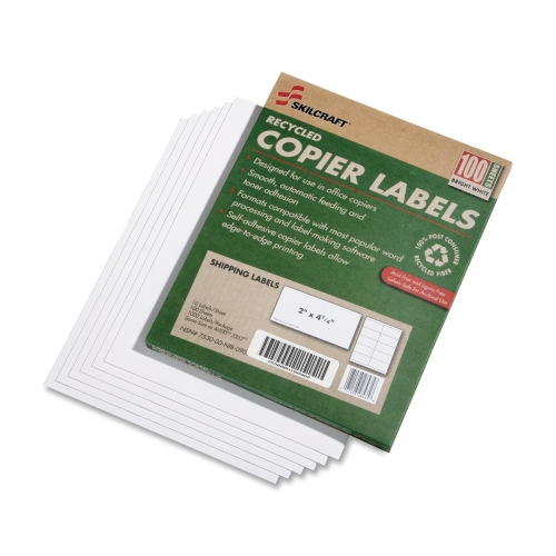 SKILCRAFT 7530-01-587-2621 Shipping Copier Label