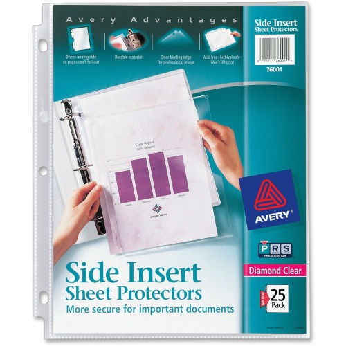 Avery Side Insert Sheet Protectors