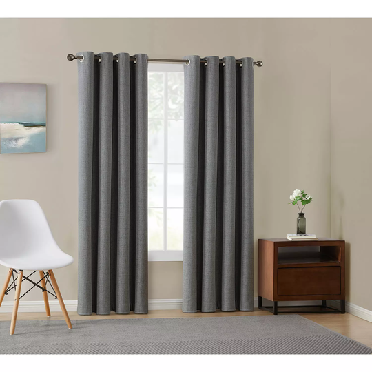 Total Blackout Window Panel Pairs-Grey 52x84
