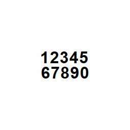 Bernard PS300B Vinyl Peel & Stick Numbers 6