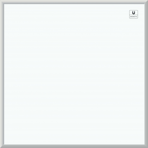 U Brands Magnetic Dry Erase Board, 36 x 36 Inches, Silver Aluminum Frame