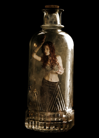 Haunted Genie in a bottle LARGE 10 ml roll on wishing oil anything you desire