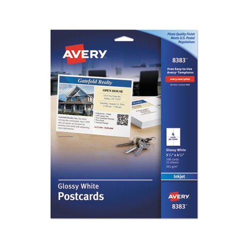 Photo-Quality Glossy Postcards for Inkjet Printers