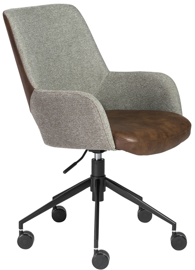 Euro Style Desi Gray & Light Brown Tilt Office Chair