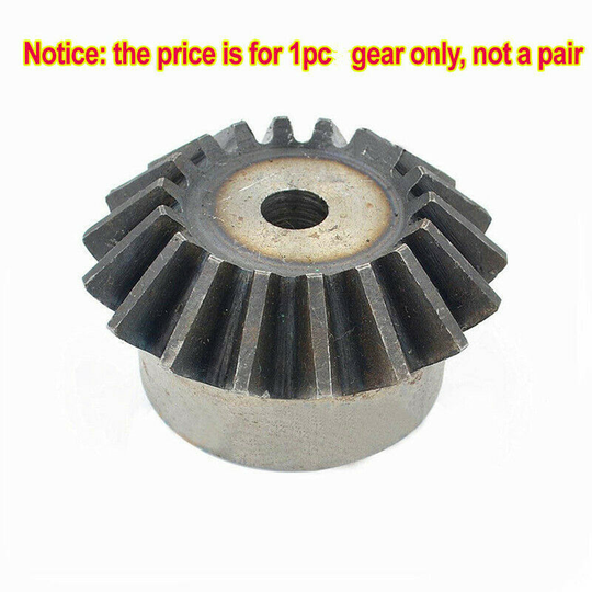 1Pc Motor Bevel Gear 2.0 Mod 15/16/17/18/19/20T 90° 1:1 Pairing Metal Bevel Gear