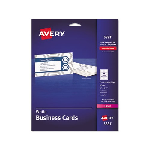 Print-to-the-Edge Microperforated Business Cards with Sure Feed Technology