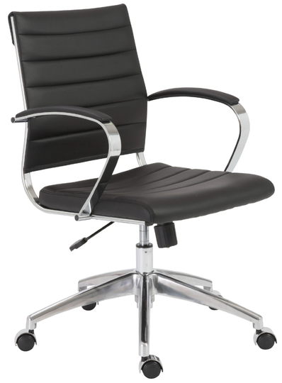 Euro Style Black Axel Low Back Office Chair