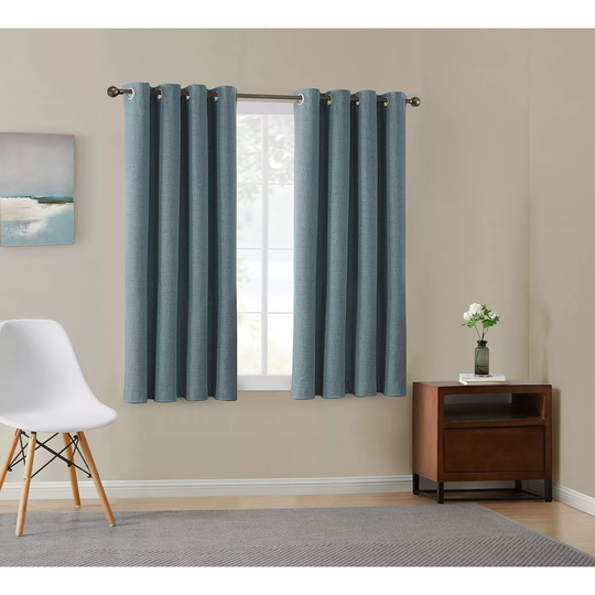 Total Blackout Window Panel Pairs-Denim 52x63