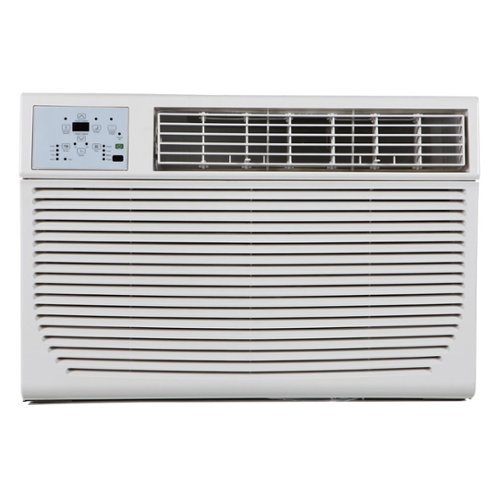 Keystone - 350 Sq. Ft. 8,000 BTU Window Air Conditioner and 3,500 BTU Heater - White