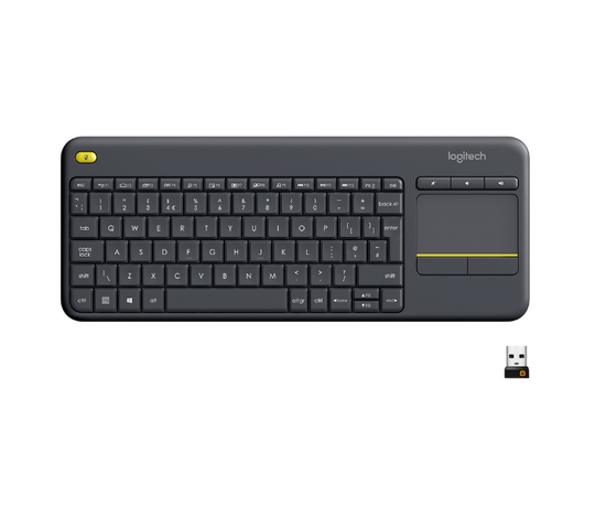 Logitech K400 Plus Wireless Livingroom Keyboard with Touchpad, Windows/Android