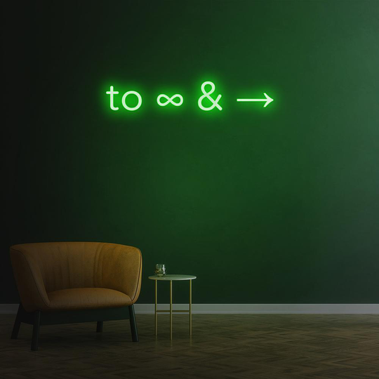 To Infinity and Beyond | LED Neon Sign, Neon Custom, Home Decor, Gift Neon light