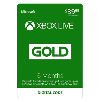 Download Xbox Xbox Live 6 mo Digital Online Product Key 1 License