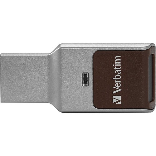 64GB Fingerprint Secure USB 3.0 Flash Drive with AES 256 Hardware Encryption - Silver
