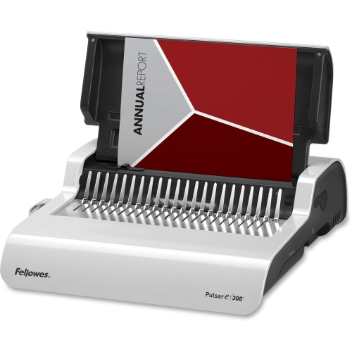 Fellowes Pulsar E 300 Electric Comb Binding Machine w/Starter Kit
