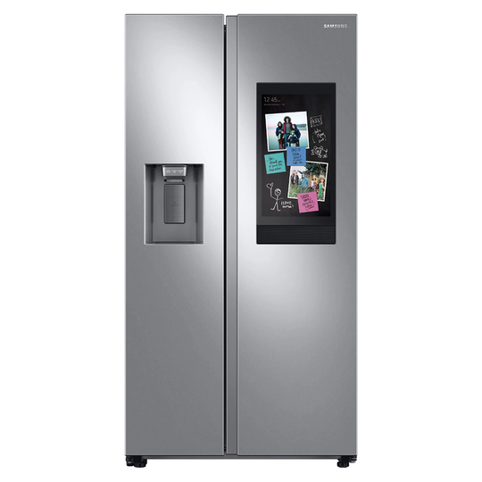Samsung 26.7 cu. ft. Large Capacity Side-by-Side Refrigerator with Family Hub™ - Stainless Steel
