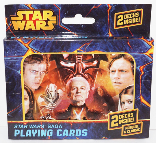 STAR WARS SAGA PREQUEL CLASSIC CHARACTERS PLAYING DUAL 2 DECK CARDS
