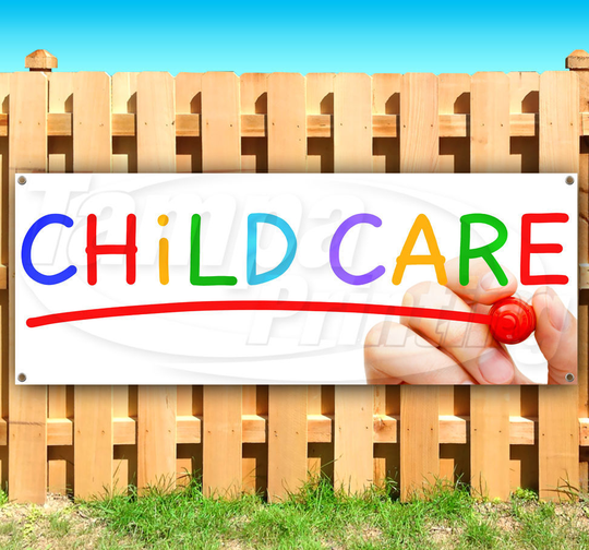 CHILD CARE Advertising Vinyl Banner Flag Sign Many Sizes Available USA
