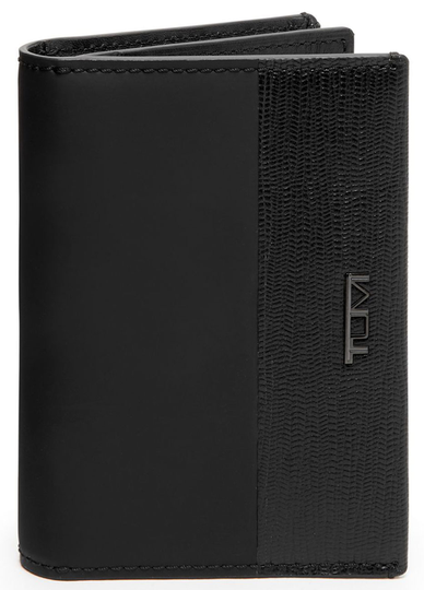 TUMI Nassau Black Gusseted Card Case