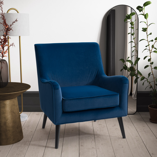 Elwood Modern Accent Chair in Blue