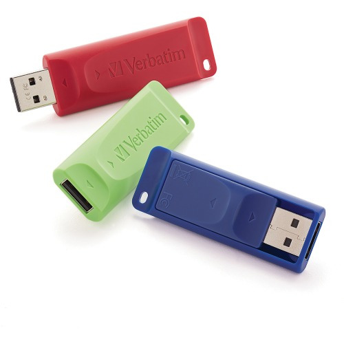 Verbatim 32GB Store 'n' Go USB Flash Drive - 3pk - Red, Blue, Green