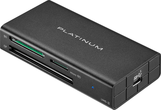 Platinum USB 3.2 Gen 1 SD, microSD, CF 3 Slot Memory Card R