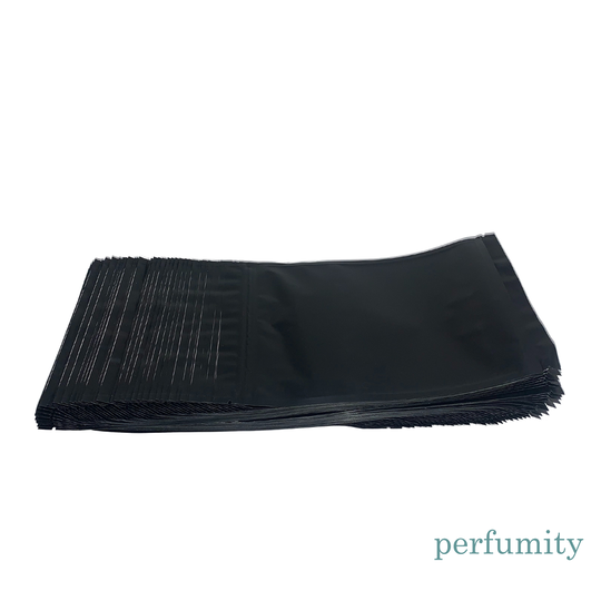 100/500/1000 Matte Black Foil Mylar Zip Lock Pouch Bag 5.5x7.75" 14x20cm NEW