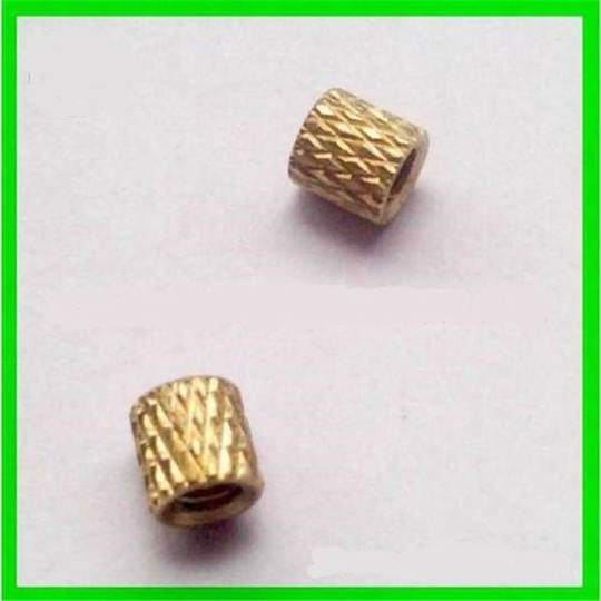 3000Pcs STKB-M5-6 Brass Molded-in Knurled Inserts Thru-Threaded Nuts PCB Rivnut