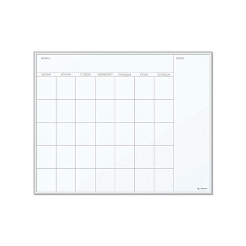 Magnetic Dry Erase Undated One Month Calendar Board