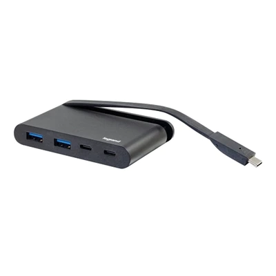 C2G USB C to x2 USB A Multiport Adapter Hub - 100W PD - 5Gbps - Type-C