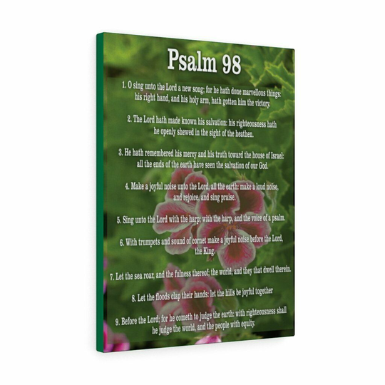Scripture Toile Joyeux Bruit De Salvation Psaume 98 Chrétien Mural Estampe Rea