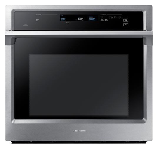 Samsung 30" Stainless Steel Smart Single Wall Oven With Steam Cook