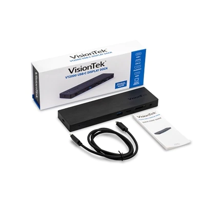VisionTek VT2000 Dual Display USB-C Laptop Docking Station