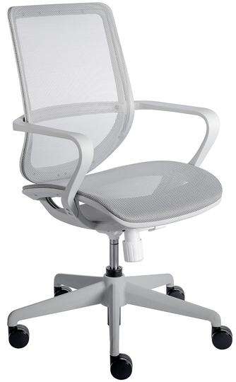 Euro Style Megan Grey Mesh Office Chair