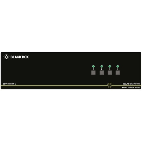 Black Box NIAP 3.0 Secure 4-Port Dual-Head HDMI KVM Switch