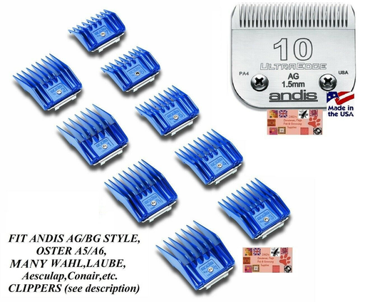 ANDIS 9 Guide ATTACHMENT COMB&ULTRAEDGE 10 BLADE Fit AGC DBLC SMC MBG AG Clipper