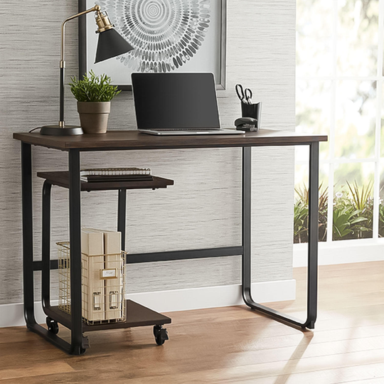 Member's Mark Dakota 2-Piece Desk & C-Table Set - Dark Brown